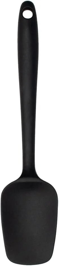 Mimo Style Espátula de Silicone Preto, Material de Silicone Resistente e Flexível, Suporta Temperaturas de Até 220ºC, Prática, Simples e Leve Pesando Apenas 52 Gramas Facilitando o Manuseio