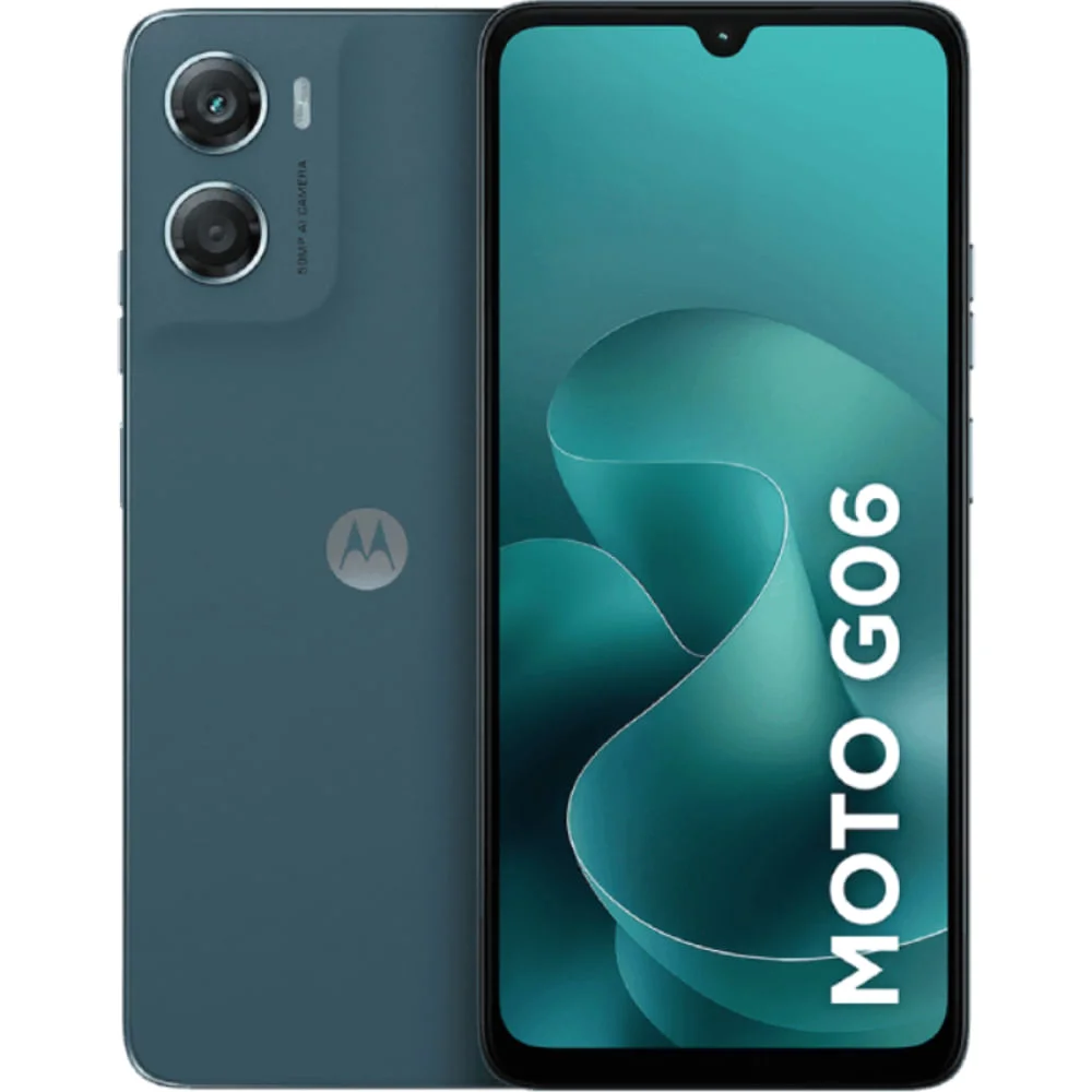 Motorola Moto G06 128GB 4GB RAM Azul Marinho Tela 6.9" 120Hz Câmera 50MP Bateria 5200mAh Android 15