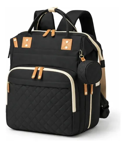Mochila Bolsa Maternidade Térmica Presente Bebê Versão Luxo Preto