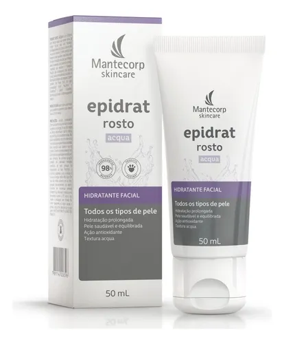 Hidratante Facial Epidrat Acqua 50ml Mantecorp Skincare Todo Tipo De Pele Dia/noite