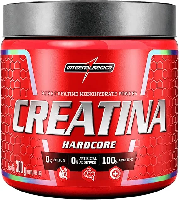 Integralmedica Creatina em Pó Hardcore 100% Pura e Monohidratada 300g | Auxilia no ganho de força