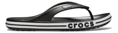 Chinelo Crocs Bayaband Flip Black/white