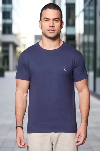 Camiseta Regular Essence Reserva Masculina Marinho T-shirt Lisa M Liso