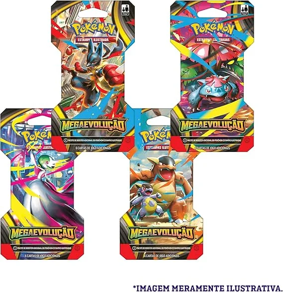 Pokémon TCG, Blister Unitário com 6 Cartas, MegaExpansão ME01