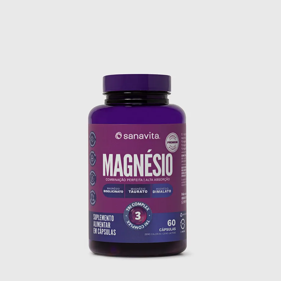 Magnésio Tri Complex Sanavita 60 Cápsulas
