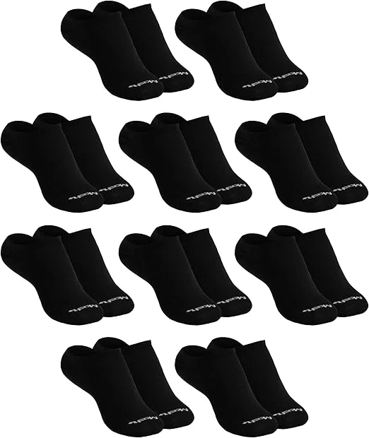 Kit 10 Pares de Meia Soquete Invisível Cano Curto Algodão Respirável Mash