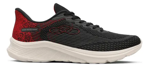Tênis  Masculino Delta 122 Olympikus Preto/vermelho Lisa 41 Br