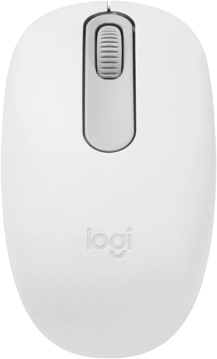 Mouse sem fio Logitech M196 com Conexão Bluetooth, Design Ambidestro Compacto, Rastreamento Preciso, Compatível com PC e Mac, Windows e macOS - Branco