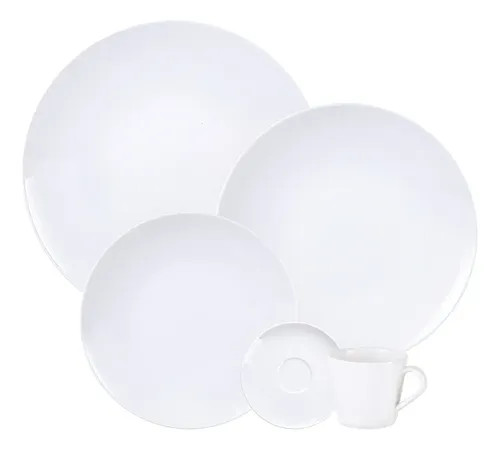 Aparelho De Jantar Tramontina Leonora Em Porcelana 20 Peças