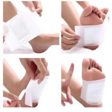 Kit 10 a 40 Adesivos Detóx para Pés – Eliminador Impurezas e Toxinas com Patches Desintoxicantes