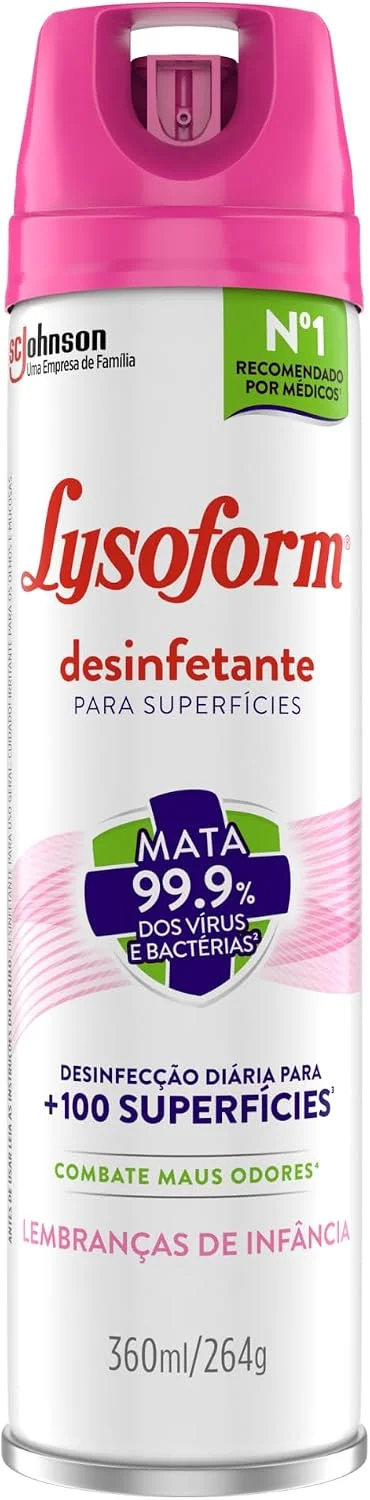 Lysoform Desinfetante Lembranças de Infância, Aerosol 360ml