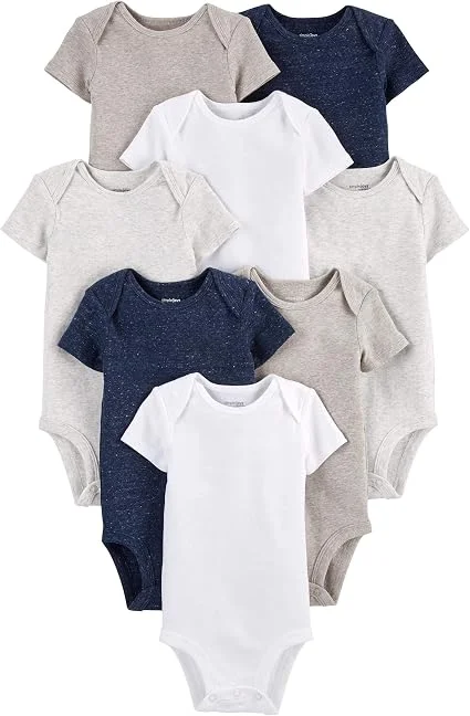 Body Pacote com 8 bodies de manga curta Simple Joys by Carter'sUnisex Bebê