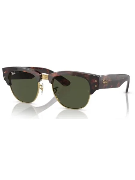 Oculos De Sol Ray-Ban Mega Clubmaster Polido Tartaruga sobre Ouro RB0316S 990/31 53