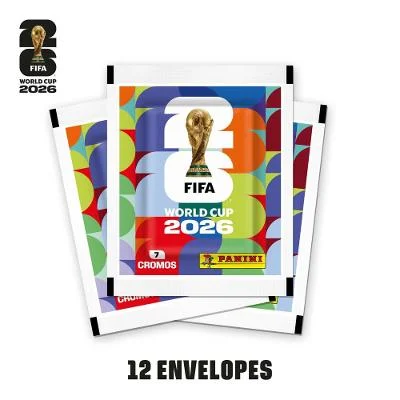 Pacote de Figurinhas Copa do Mundo FIFA 2026 12 Pacotes com 7 Figurinhas cada Pré-Venda