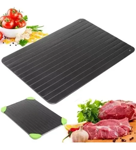 Tabua Magica Descongelar Rapido Carne E Alimentos Defrost Preto