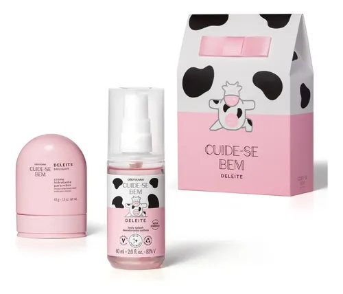 Kit Presente Cuide Se Bem Deleite Body Splash Creme De Mãos