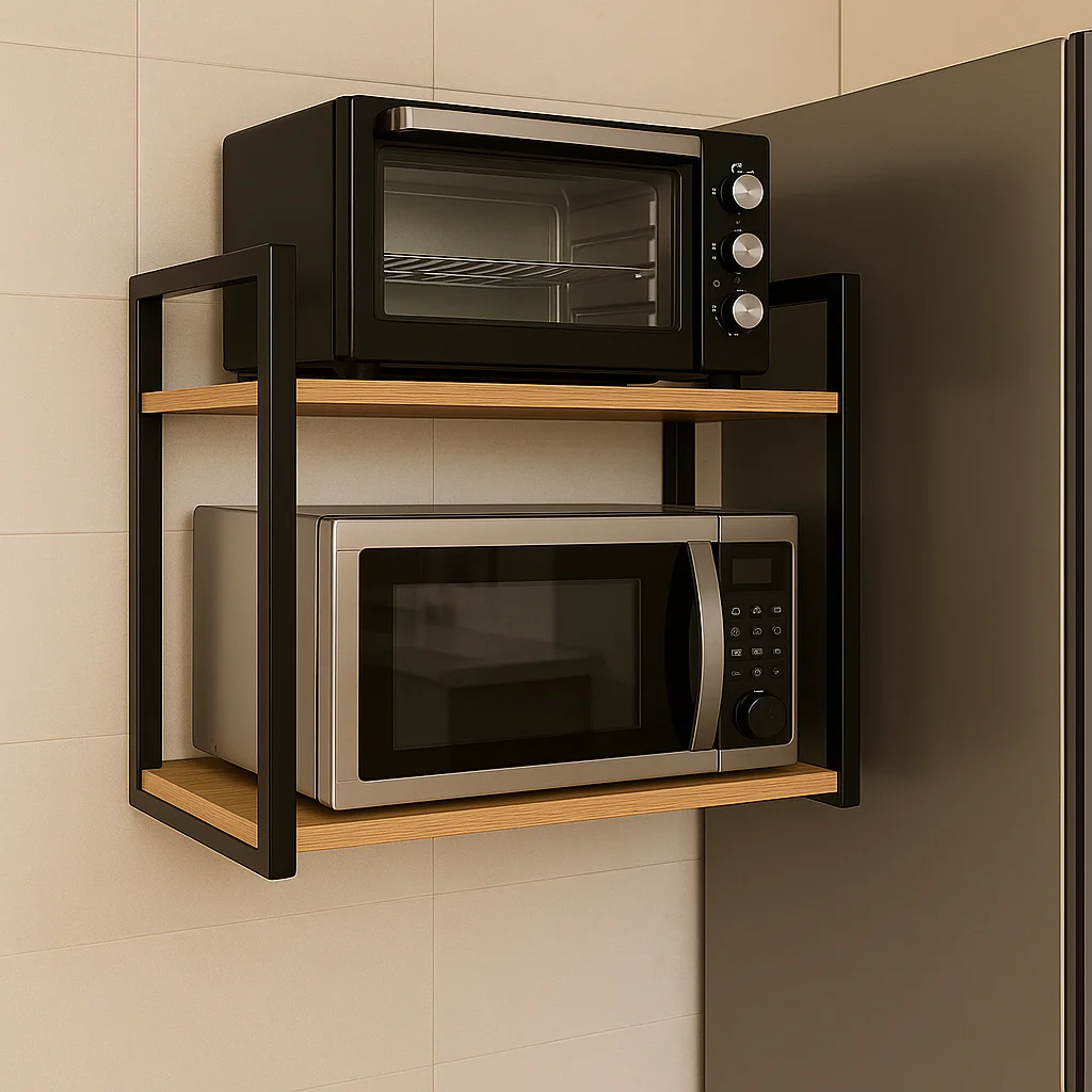 Suporte para Microondas Forno Eletrico Air Frier impressora Prateleira de Parede Nicho Industrial