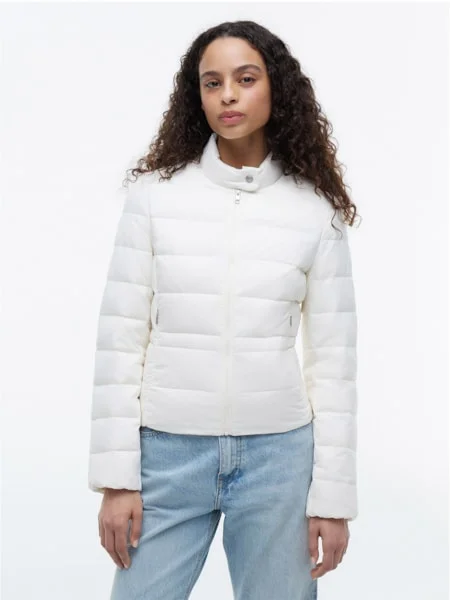 Jaqueta Puffer Slim Leve com Enchimento de Plumas