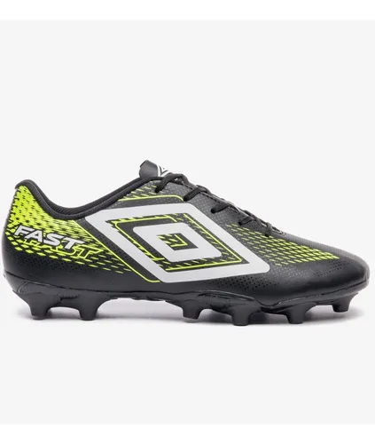 Chuteira Umbro Campo Futebol Adulto Fast Ii Preto/limao/branco 40