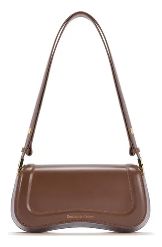 Bolsa Feminina Casual Transversal Dia Dia Chocolate Lisa Níquel