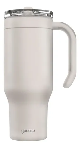 Copo Térmico Gocase 1180ml Inox Quente/frio Tampa E Canudo