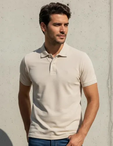 Polo Piquet Lisa Premium Polo Wear Bege Claro Piquet Liso M