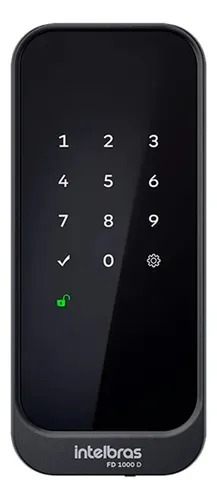 Fechadura Digital De Sobrepor Fd 1000 D Preta Intelbras Preto