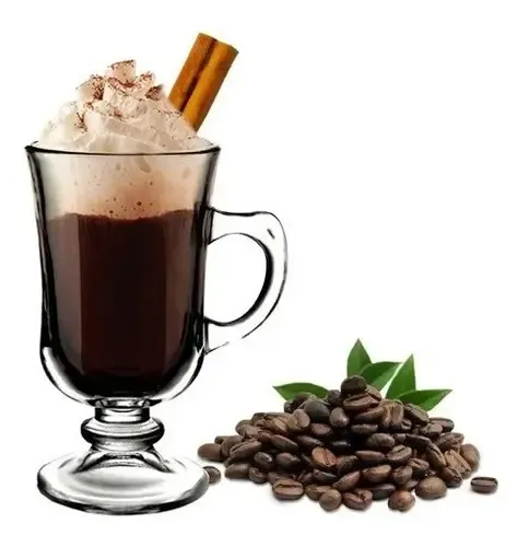 Conj 6 Xícaras Taça Alta Capuccino Chocolate Café 125ml Transparente