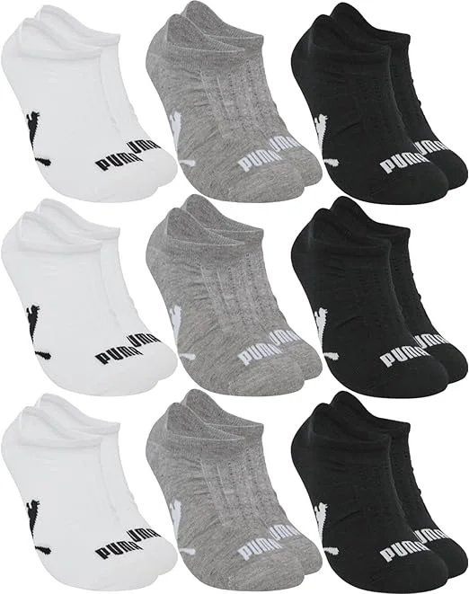 Kit 9 Pares Meia Puma Invisível Soquete Sapatilha Respirável Original