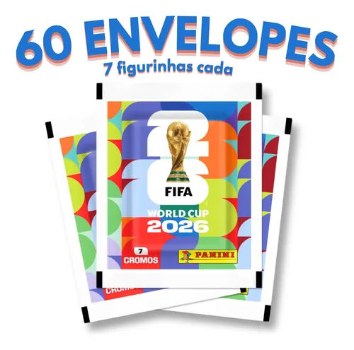 Kit 420 Figurinhas Do Álbum Copa Do Mundo 2026: 60 Pacotes