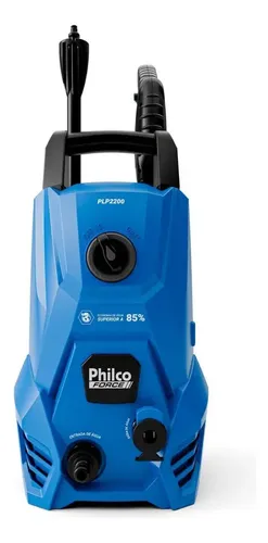 Lavadora De Alta Pressão Jato Compacta Philco Plp2200 1300w 1300 Psi/libras 312l/h Lança Regulável 220v Azul
