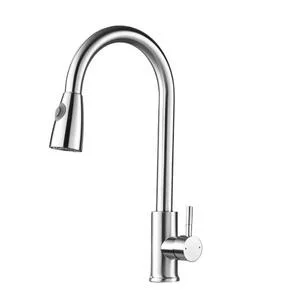 Torneira De Cozinha Monocomando Gourmet Extensível Larus Aço