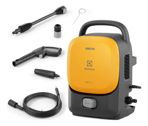 Lavadora De Alta Pressão Electrolux 1650psi 1400w De Potência Com Engate Rápido Easywash Lava Jato Qws1650 Amarelo 220v 60 Hz