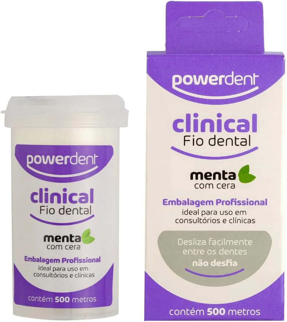 Fio Dental Embalagem Profissional em Rolo PowerDent - 500 mts