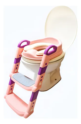 Assento Redutor Infantil Com Escada Para Vaso Sanitário
