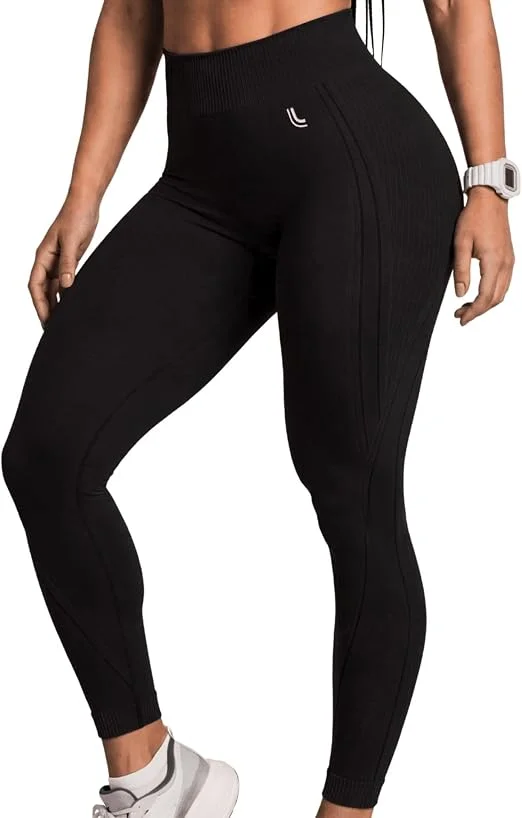 Calça Legging Lupo Fitness Feminina Esportiva Em Poliamida Texturizada a Ar Sem Costura