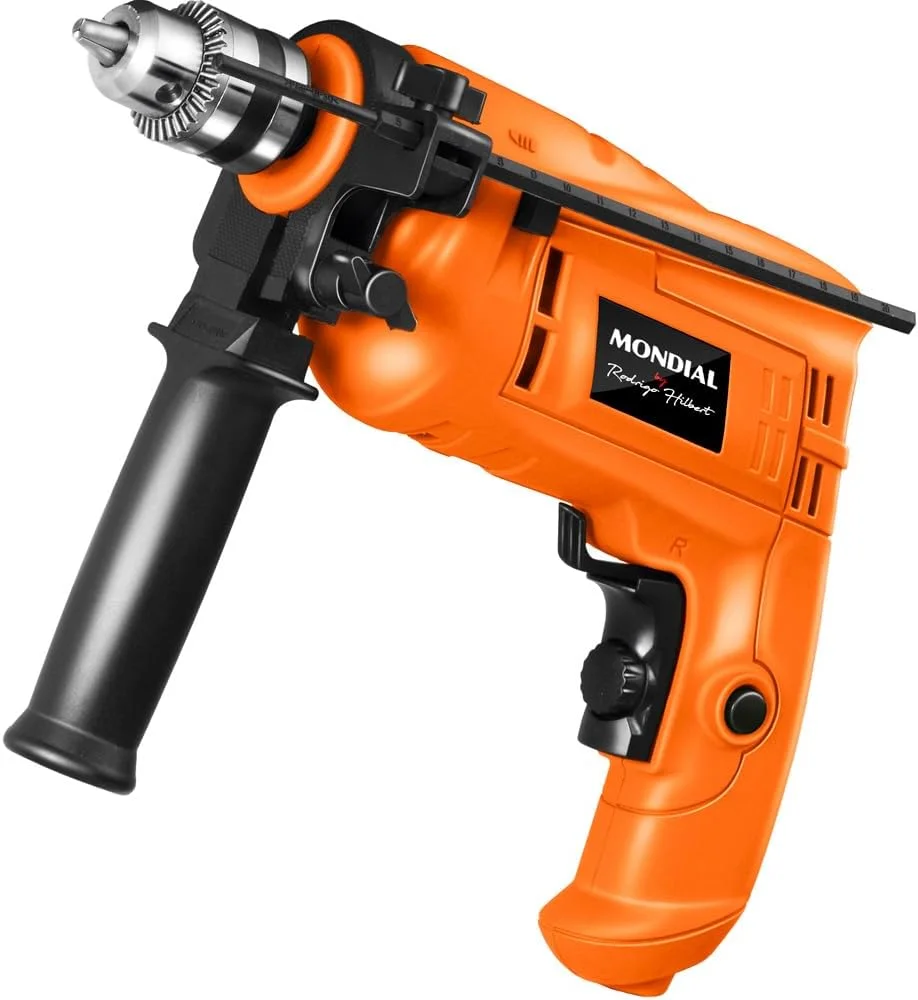 MONDIAL Furadeira de Impacto com maleta e 19 acessórios, Mondial, Laranja, 650W, 110V - FI-RH-01M