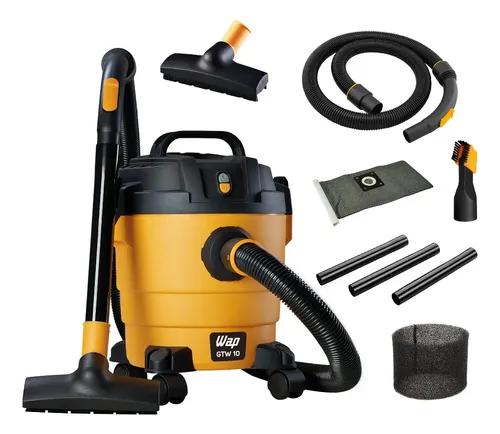Aspirador De Pó E Água Wap Gtw 10 Compacto 1400w 10 Litros Amarelo Amarelo/preto 127v
