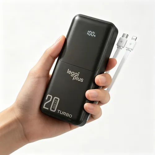 Power Bank 20000mah 22.5w Carga Rápida Cabo Integrado
