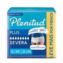 Roupa Íntima Plenitud Noturna para Incontinência G/XG 32 Unidades