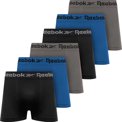 Kit 6 Cuecas Boxer Reebok Microfibra Sem Costura Original