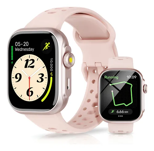 Relógio Smartwatch Bettdow Fb041 47 Mm Esportivo Alexa E Gps 1.85 Cor Rosa Mesh Preto