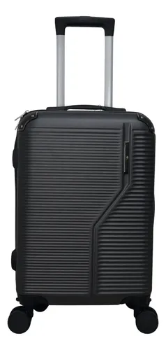 Mala Viagem/bordo 10kg Rodas Dupla 360° Cadeado Acoplado - P Cor Preto 8130