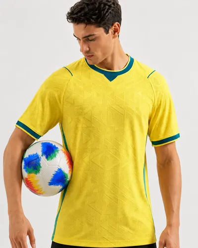 Camiseta Jogador Brasil Masculina Tailandesa 1.1 Original Amarelo G