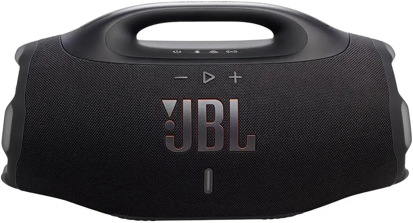 JBL, Caixa de Som, Boombox 4, Bluetooth, Som JBL Pro, AI Sound Boost, Graves Personalizáveis, Bateria de até 34h, IP68, Áudio Lossless – Preta