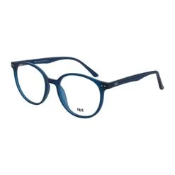 Armação de Óculos de Grau Dnz Masculino 2 4228 Redondo Cor Preto - DNZ