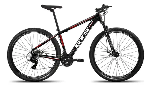 Bicicleta Aro 29 Gts Feel New Alumínio 24v Freio A Disco Preto Com Branco 21