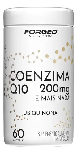 Coenzima Q10 200mg Pura Alta Concentração 60 Cápsulas - Forged Nutrition