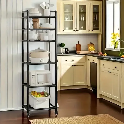 Prateleira 6 Nichos Super Resistente - Cozinha E Casa Preto
