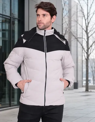 Jaqueta Bobojaco Com Capuz Bolso Zíper Casaco Frio Inverno